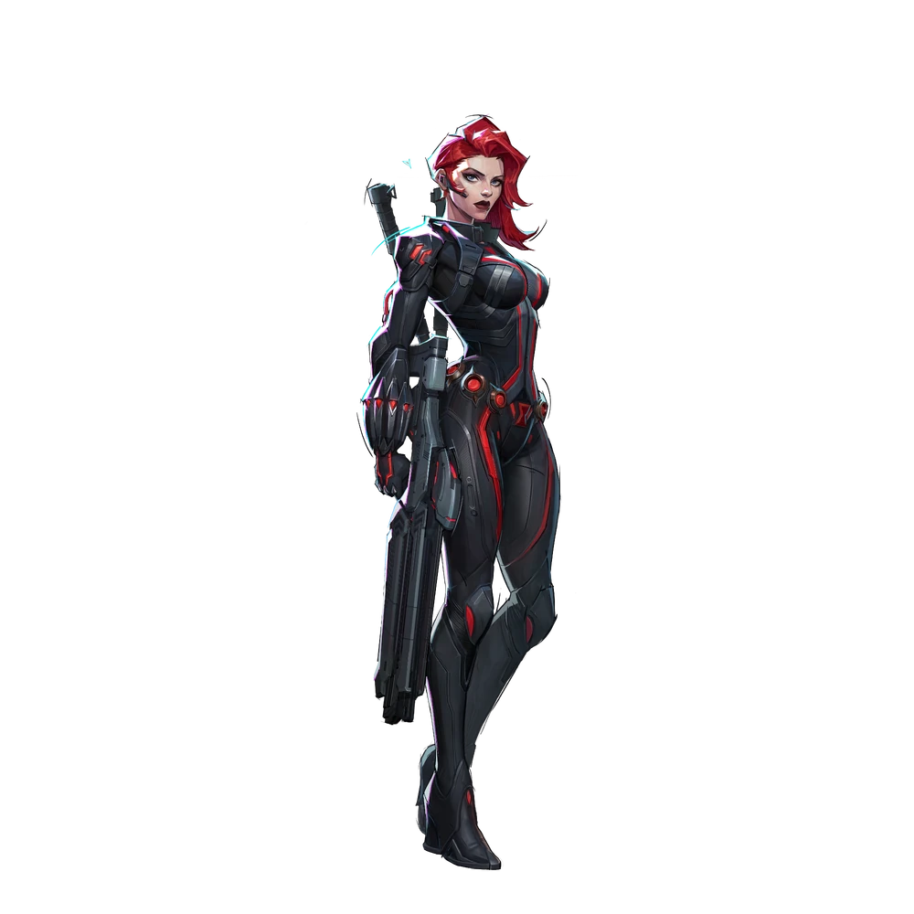 Black Widow full hero portrait