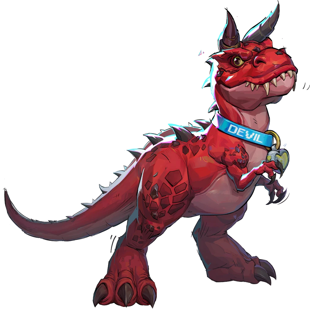 Devil Dinosaur full hero portrait
