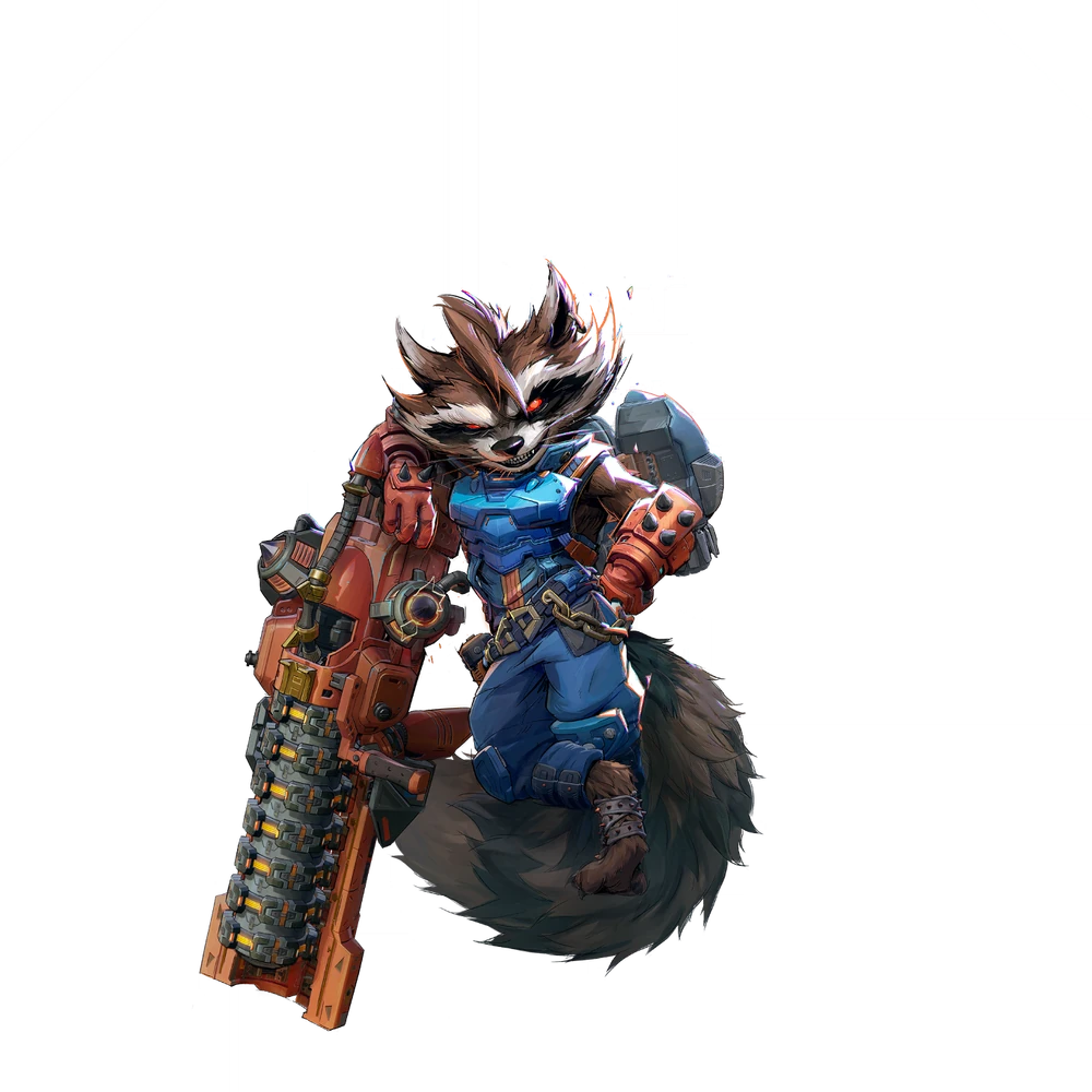 Rocket Raccoon full hero portrait
